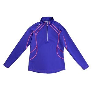 SunIce Quarter-Zip Sweater Women’s‎ Medium Purple Pink Thermal Megan SuperliteFX